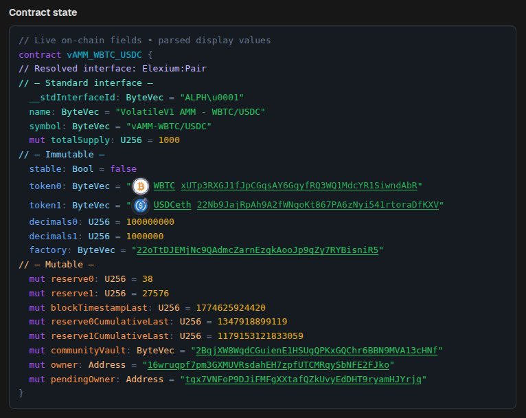 Smart contract state explorer