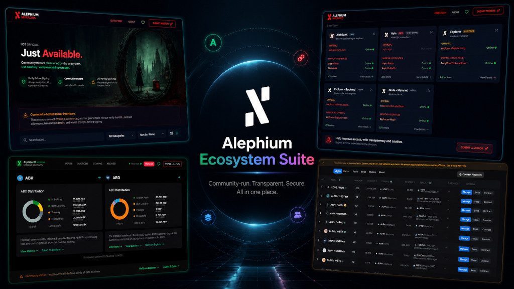 Alephium Ecosystem Suite